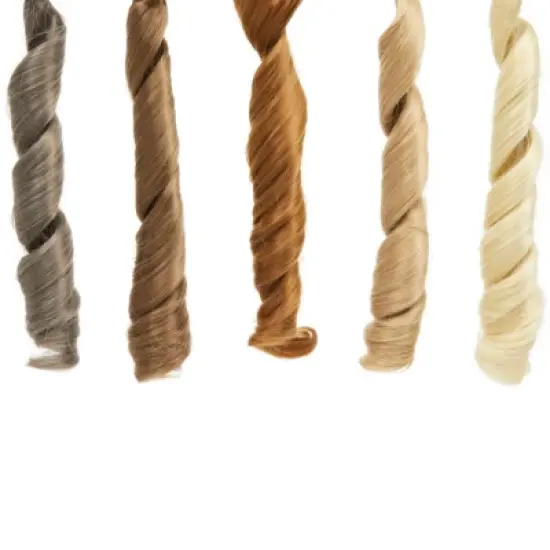 Bright Creations 10 Pack Curly Doll Hair Wefts Wigs for Crafts, Extensions & Rerooting, Natural Colors, 10 x 40 in image {3}