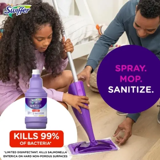 Swiffer WetJet Solution Antibacterial Cleaner - 42.2 fl oz image {1}