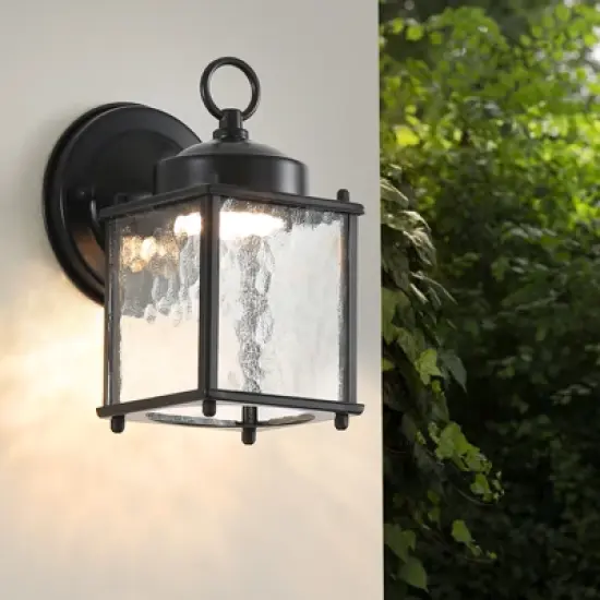 DOMETOUR Outdoor Wall Sconce Lights with Clear Glass, Outside Garage Sconce Lighting Waterproof Farmhouse Wall Lantern Lamp for House Patio Doorway image {1}