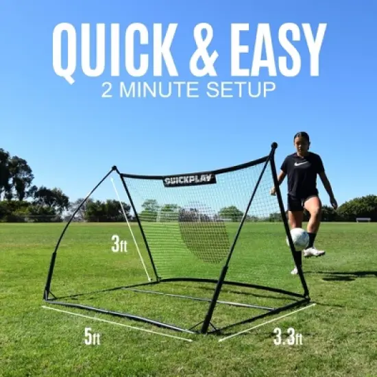 QUICKPLAY TEKKERS Portable Soccer Rebounder (2 sizes) image {5}