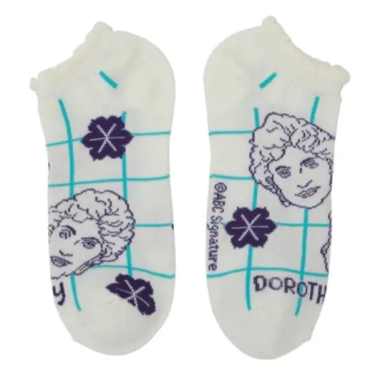 Golden Girls Character Illustrations Women's 5-Pair Ankle Socks image {4}