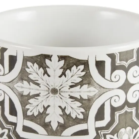 Design Imports Black Tile Ceramic Canister Set/3 image {10}