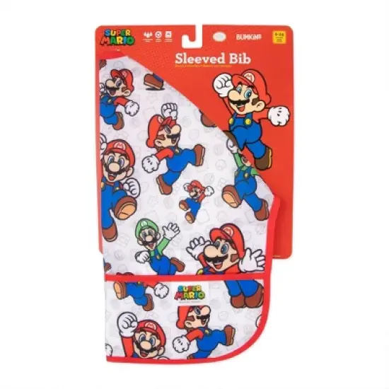 Bumkins Longsleeve Bibs - Mario and Luigi image {5}