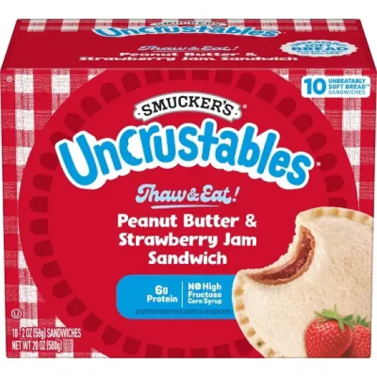 Smucker's Uncrustables Frozen Peanut Butter & Strawberry Jam Sandwich image {12}