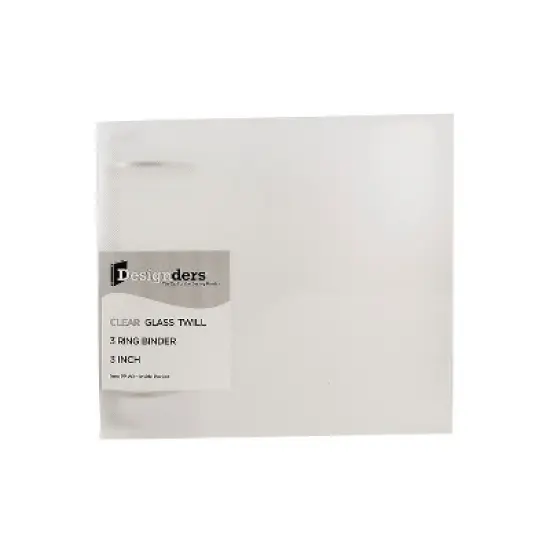 JAM Paper Standard 3" 3-Ring Flexible Poly Binder Clear 821T3CL image {1}