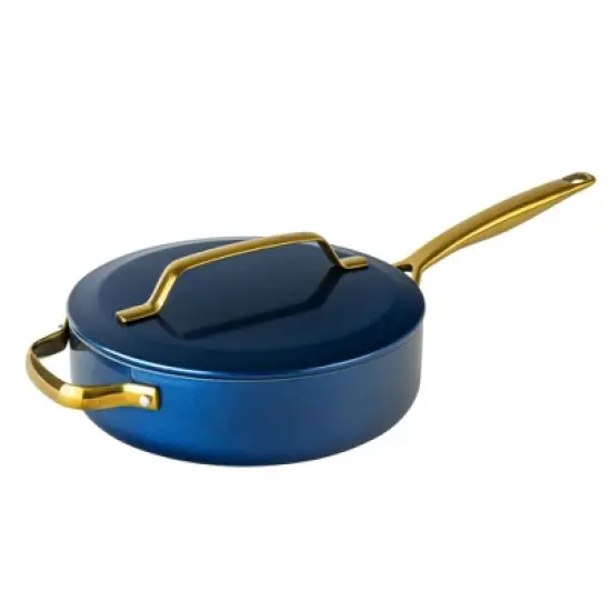 Gotham Steel Modern Collection 4 Qt Ceramic Nonstick Saute Pan with Lid image {9}