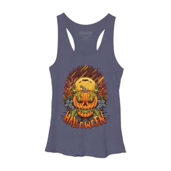 Women's Design By Humans halloween By arjanaproject Racerback Tank Top image {5}