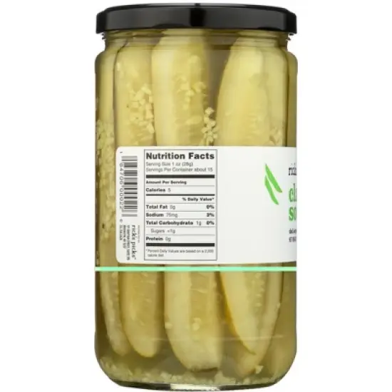 Rick's Picks Classic Sours Pickle Spears - Case of 6/24 oz image {3}