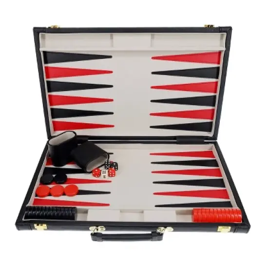 WE Games Tournament Backgammon Set - Leatherette image {3}