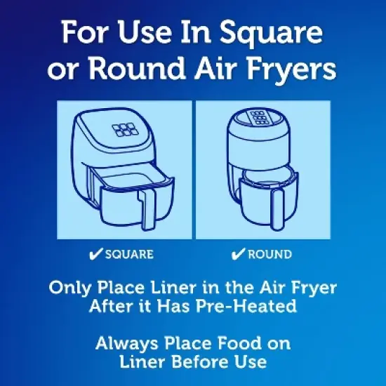 Reynolds Kitchens Unbleached Parchment Air Fryer Liners - 30ct/16.875sq ft image {3}