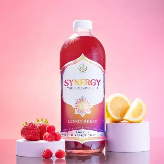 Synergy The Real Kombucha, Lemon Berry - 48oz image {2}