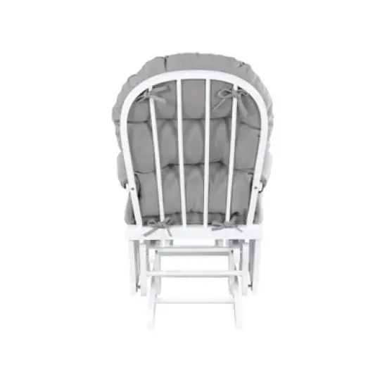 Suite Bebe Madison Glider & Ottoman - White/Oyster image {4}