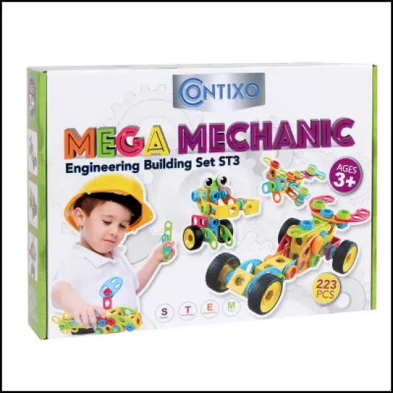 Contixo ST3 -Kids Toys Building Blocks -223 PCs 3D STEM Construction Playboards image {2}