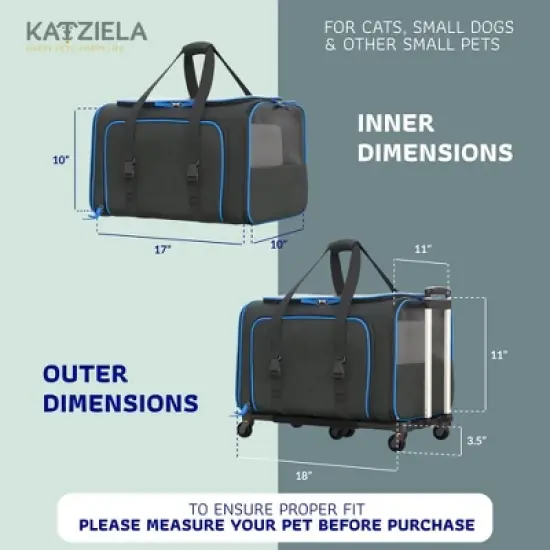 Expandable Wheeled Pet Carrier image {2}