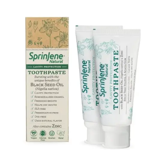 SprinJene Natural CP Toothpaste - 3.5oz image {7}