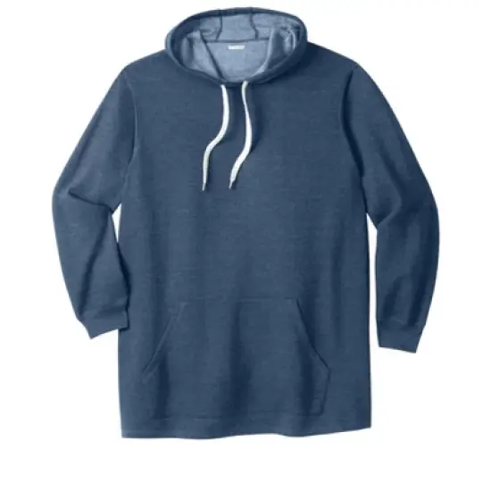 KingSize Men's Big & Tall Fleece longer-length pullover hoodie image {7}