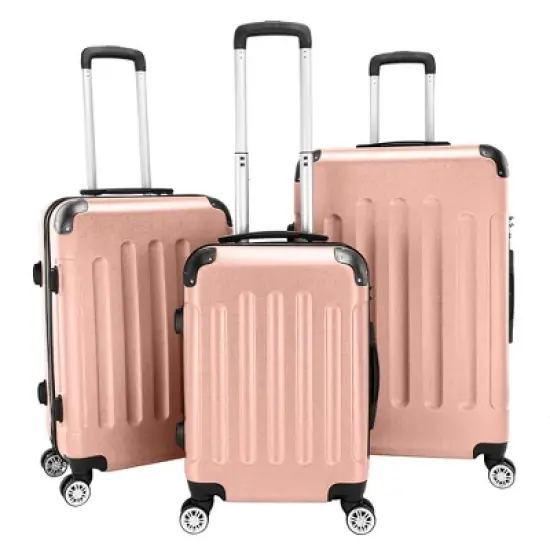 KTMBDW Luggage Set of 3 Hardside Suitcase Sets with TSA Lock, 4 Spinner Wheels for Carry On Check-in Business Trip image {14}