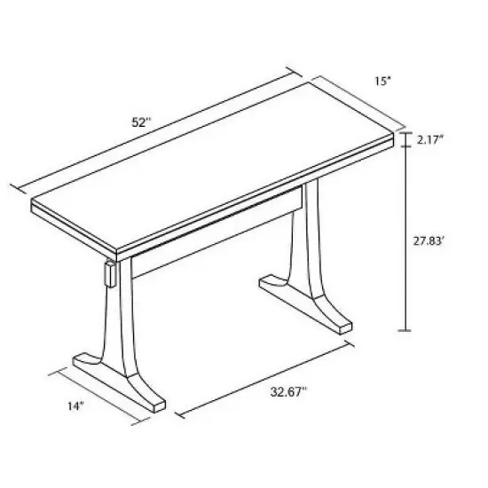 Pedestal Wood Console Table - Natural - Hearth & Hand&trade; with Magnolia image {6}