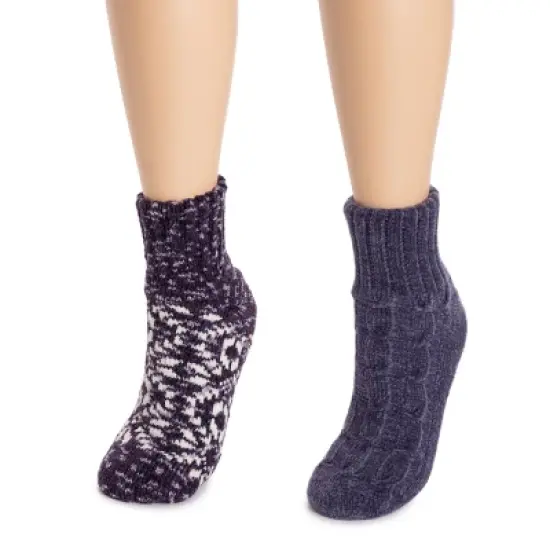 MUK LUKS Women's 2 pack Chenille Cabin Socks image {4}