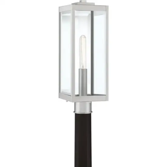 Quoizel Lighting Westover 1 - Light Post Light in  Stainless Steel image {4}