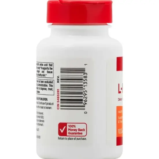 Leader 500 mg Tablets L-Lysine 100 ea image {2}
