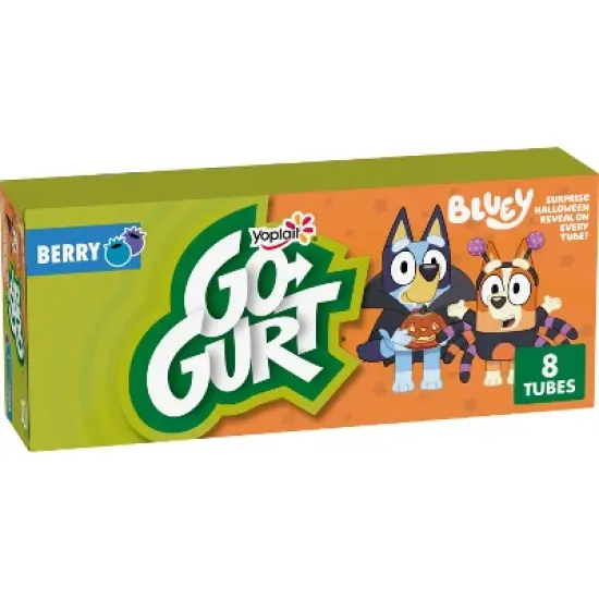 Yoplait Go-Gurt Strawberry and Blueberry Kids' Yogurt Tubes - 2oz/8ct image {14}