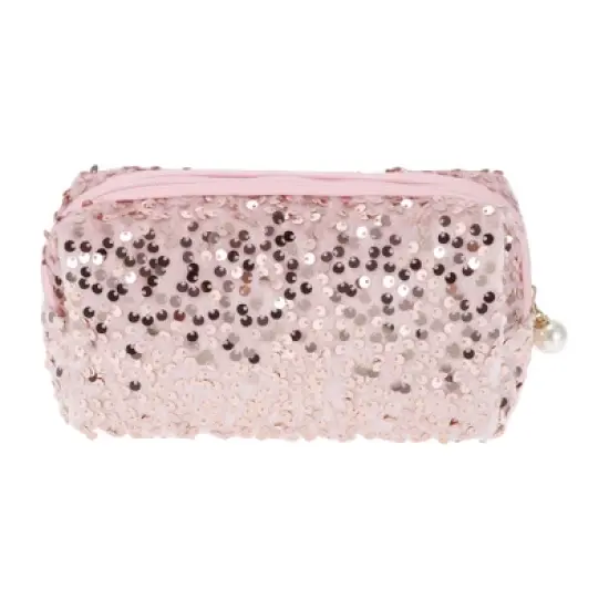 Unique Bargains Women Portable Sequin Makeup Bag 1 Pc image {8}