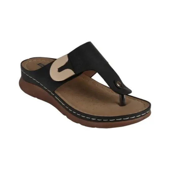 GC Shoes Sam Hardware Comfort Slide Flat Sandals image {5}