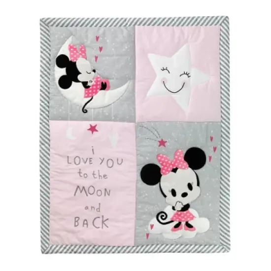 Lambs & Ivy Disney Baby Nursery Crib Bedding Set - Minnie Mouse 4pc image {2}