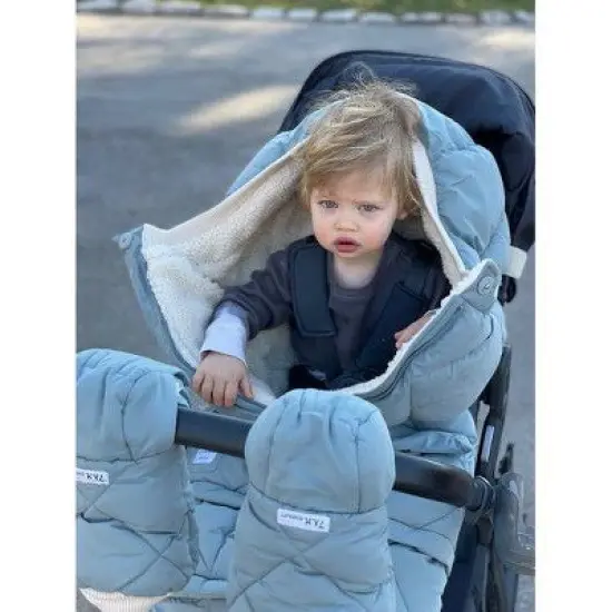 7AM Enfant Stroller Warmmuffts - Benji Mirage Blue image {4}