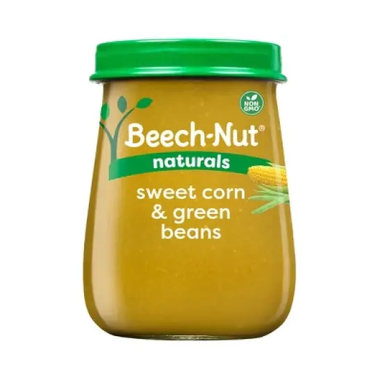 Beech-Nut Non-GMO Naturals Sweet Corn & Green Beans Baby Food Jar - 4oz image {7}