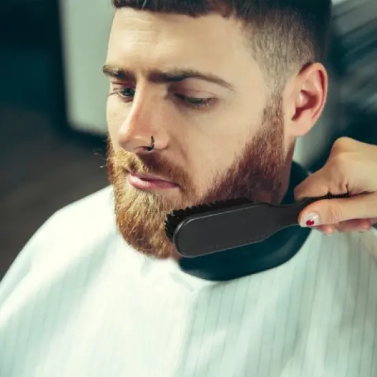 Unique Bargains Nylon Dual Side Hair Brush Black 1 Pc image {1}