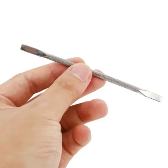Unique Bargains Multi-function Cuticle Pusher 4.92" Length Silver Tone 1 Pc image {4}
