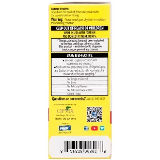 Resfriol-Ito Baby Cough + Mucus Relief Syrup - 2 fl oz image {1}