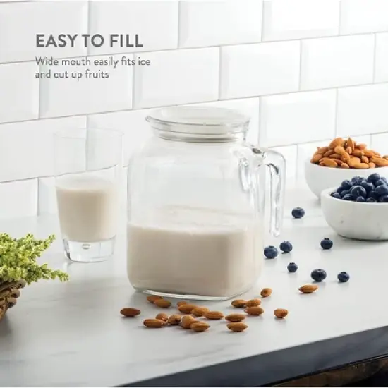 Bormioli Rocco Frigoverre Classic Jug 67.75 oz - with White Lid image {3}