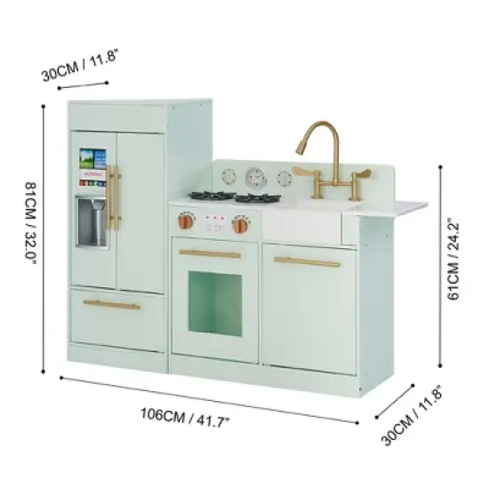 Teamson Kids - Little Chef Charlotte Modern Play Kitchen - Mint image {3}