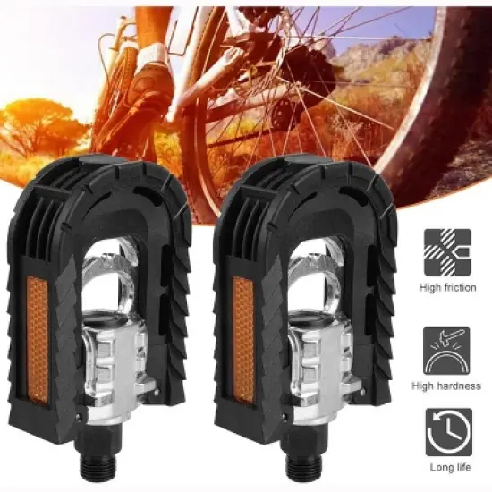 Aghana Digitals Aluminum Alloy Folding Bike Pedals with Anti-Skid Nails & Sealed Bearing for MTB, image {1}