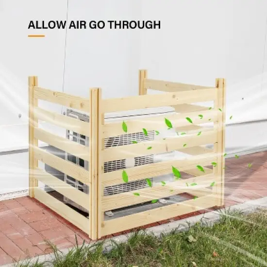 VINGLI Privacy Fence, Privacy Fence Panels for Outside, Outdoor Trash Can Pool Equipment (36 x 36in) image {1}