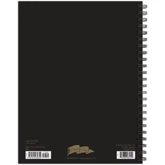 Willow Creek Press 2024 Weekly Planner 8.5"x6.5" Softcover Black image {1}
