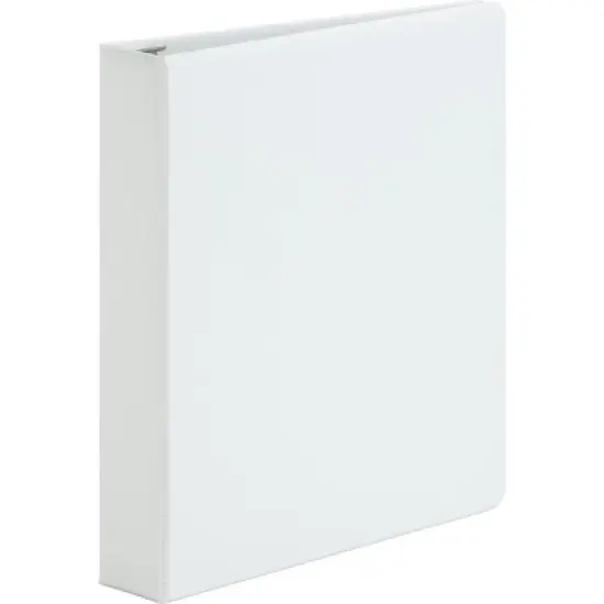 Business Source View Binder Round Ring 1-1/2" Cap Letter-size White 19651 image {2}