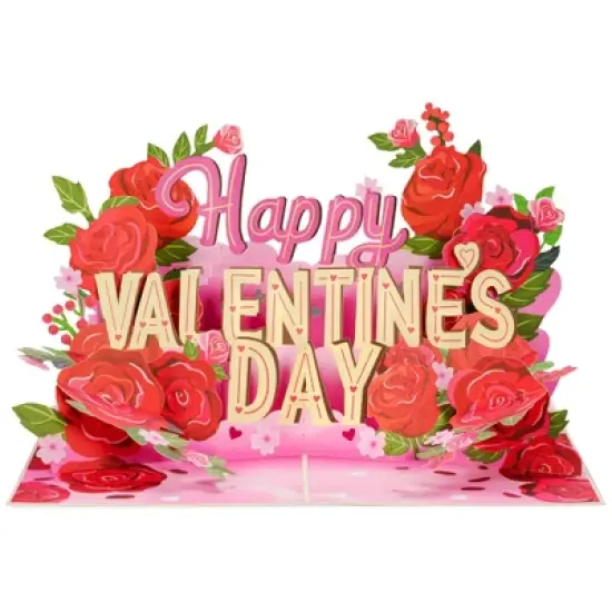 Paper Love Happy Valentine's Day Card, 3D Pop Up Valentine Cards - 5" x 7" Cover - Includes Envelope and Note Card image {6}