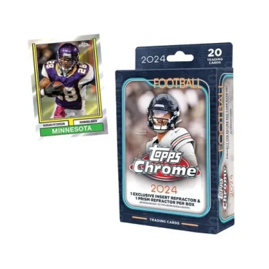 2024 Topps Chrome Football Trading Card Value Pack image {2}