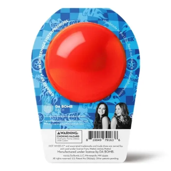 Da Bomb Bath Fizzers Hot Wheels Red Bath Bomb - 6.5oz image {1}