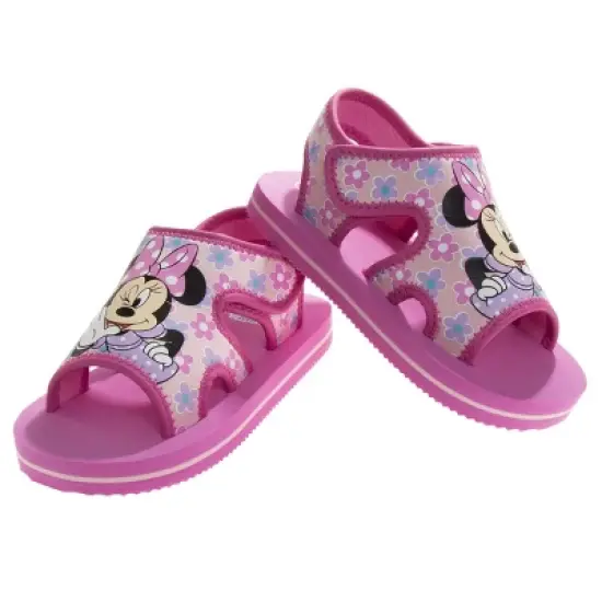 Disney Minnie Mouse Toddler Girls Hook and Loop Sandals image {2}