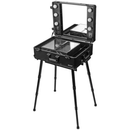 SHANY Studio ToGo Wheeled Lighted Trolley Makeup Case image {4}