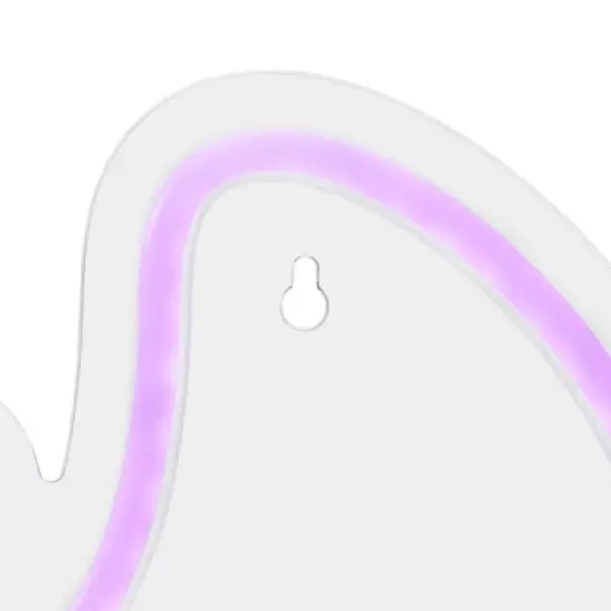 Northlight LED Bat Neon Lighted Halloween Wall or Window Decoration - 15" - Purple image {5}