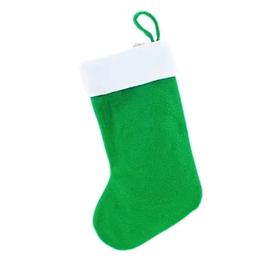 Transpac 14.5 Inch Good Dog Stocking Christmas Holiday Stocking , Bells Bone Treats Paw Prints (1PC) image {1}