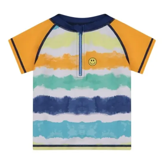 Andy & Evan Toddler Boys 2-Piece Rashguard Swim Set Orange, Size 4T image {3}