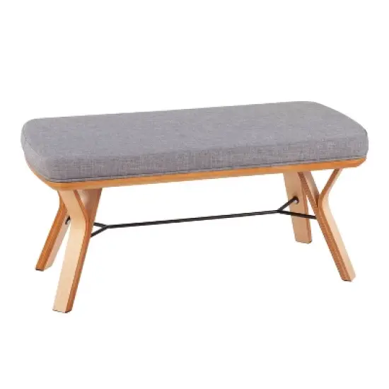 42" Folia Wood Bench - LumiSource image {7}