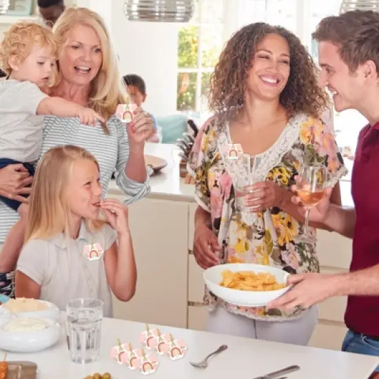 Big Dot of Happiness Hello Rainbow - Boho Baby Shower Conversation Starter - 2-in-1 Dirty Diaper Game - Set of 24 image {2}